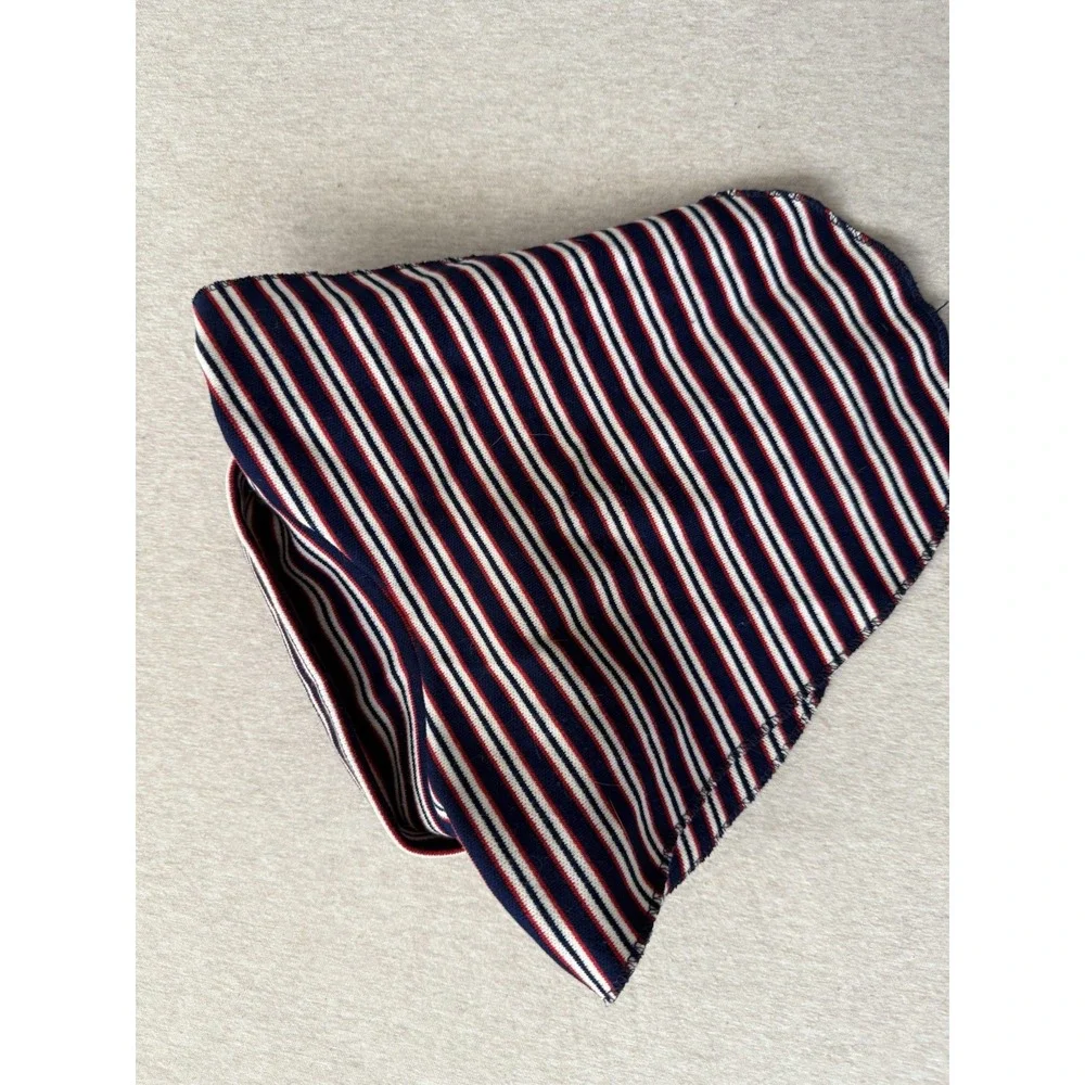 Collar Insert Woman's Accessory Red Blue Stripes